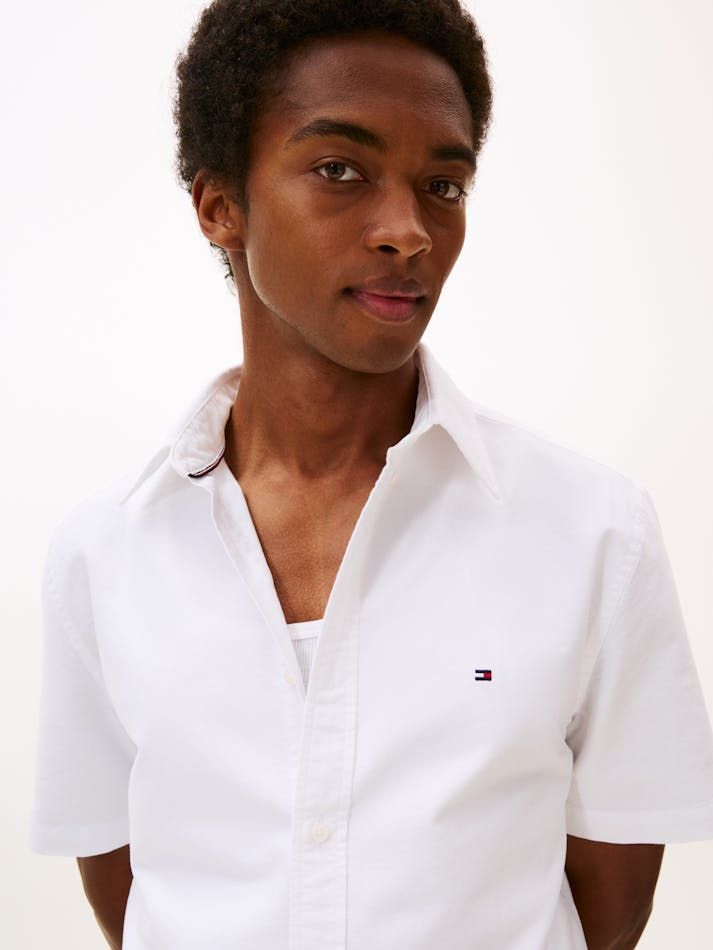 Tommy Hilfiger - Áo sơ mi tay ngắn nam Heritage Oxford Regular Fit Shirt