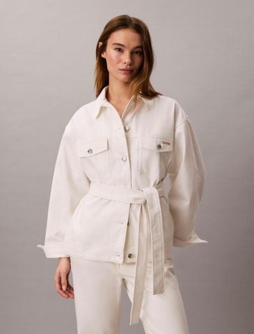 Calvin Klein - Áo Khoác Nữ Belted Denim Jacket