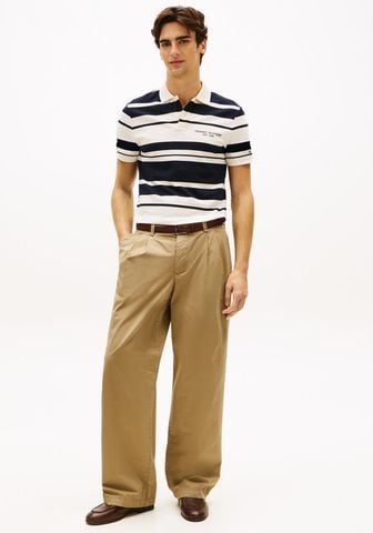 Tommy Hilfiger - Áo Polo Nam Pique Multi Stripe Regular Polo