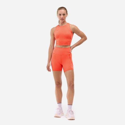 Hoka - Áo Ngực Thể Thao Nữ Women's Light Support Elaro Crop Sport Bra - Orange
