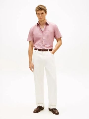 Tommy Hilfiger - Áo Sơ Mi Nam Tay Ngắn Regular Fit Houndstooth Short Sleeve Shirt