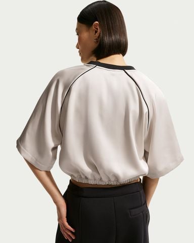Nike - Áo Tay Ngắn Thể Thao Nữ Sportswear Women's Oversized Satin Top