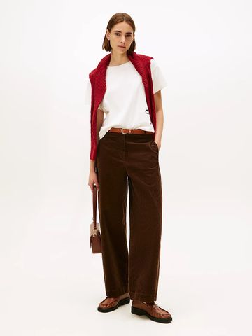 Tommy Hilfiger - Áo thun tay ngắn nữ Logo Appliqué Relaxed T-Shirt