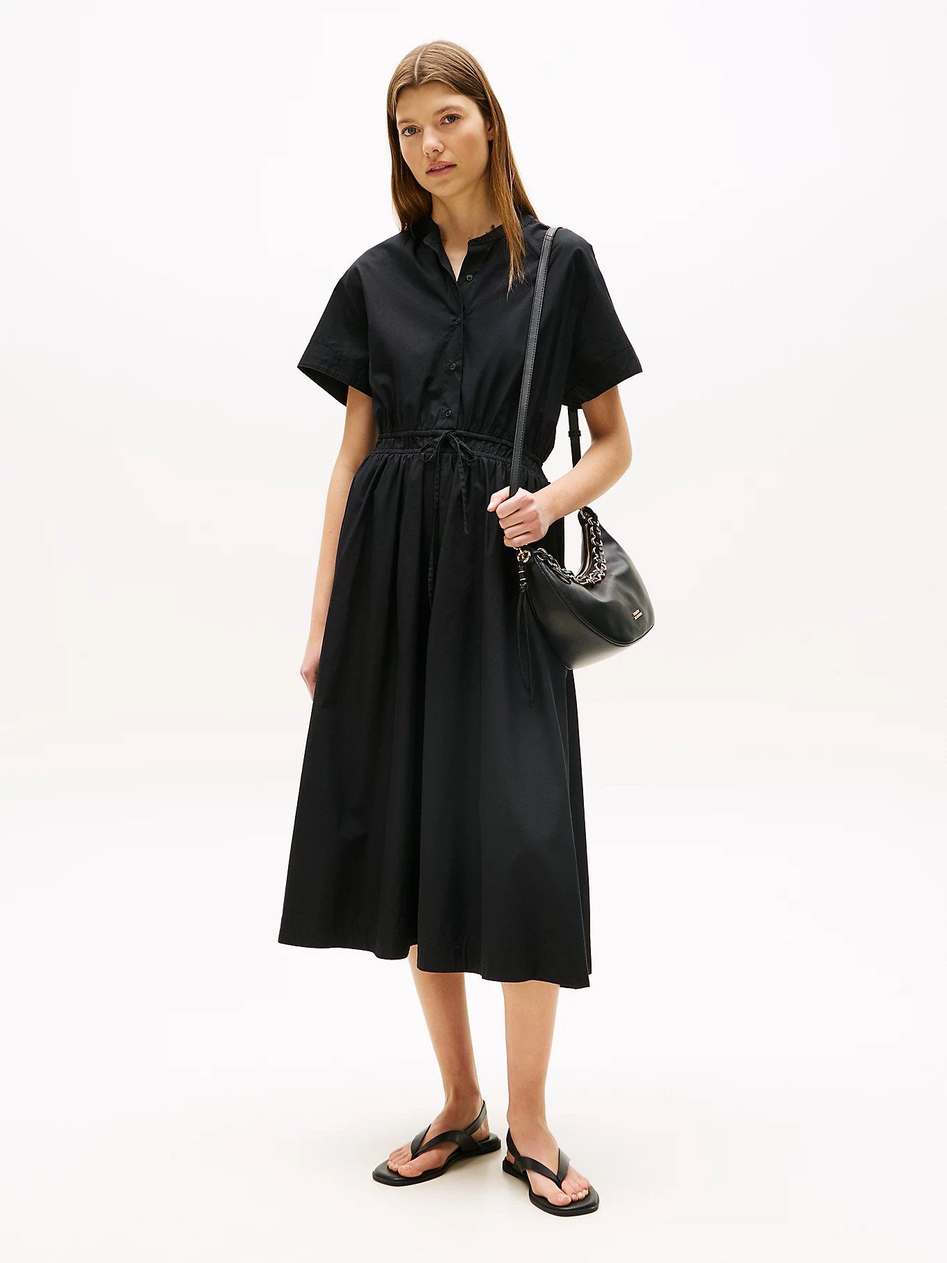 Tommy Hilfiger - Đầm nữ Smock Relaxed Midi Dress