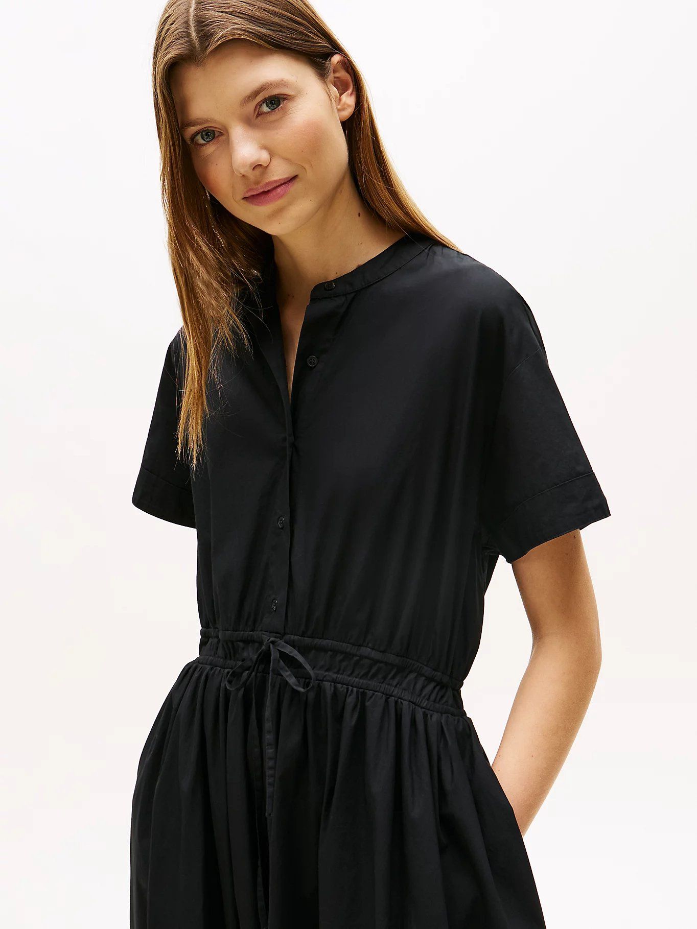Tommy Hilfiger - Đầm nữ Smock Relaxed Midi Dress