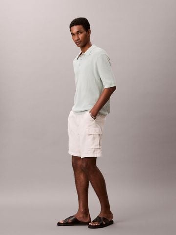 Calvin Klein - Áo Thun Có Cổ Nam Waffle Knit Polo Shirt