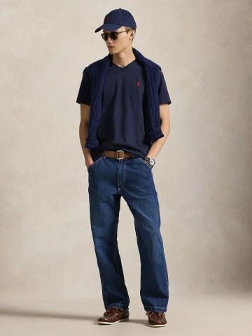 Ralph Lauren - Áo Thun Tay Ngắn Nam Classic Fit Jersey V-Neck T-Shirt