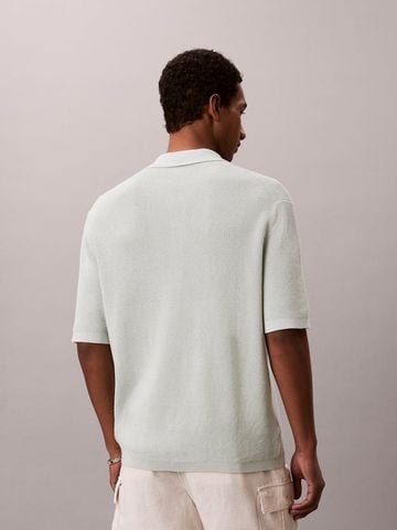 Calvin Klein - Áo Thun Có Cổ Nam Waffle Knit Polo Shirt