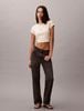 Calvin Klein - Áo Thun Tay Ngắn Nữ Slim Ribbed Stripe T-Shirt