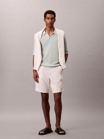 Calvin Klein - Áo Thun Có Cổ Nam Waffle Knit Polo Shirt