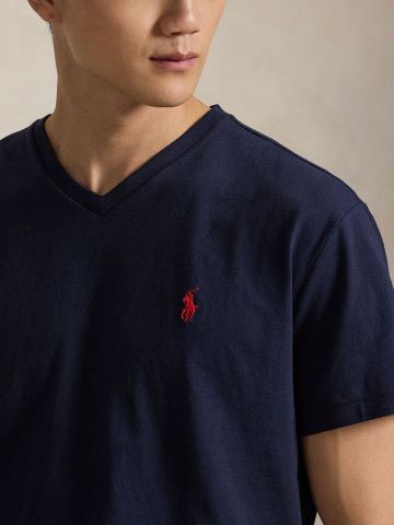 Ralph Lauren - Áo Thun Tay Ngắn Nam Classic Fit Jersey V-Neck T-Shirt