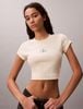 Calvin Klein - Áo Thun Tay Ngắn Nữ Slim Ribbed Stripe T-Shirt