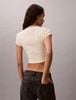 Calvin Klein - Áo Thun Tay Ngắn Nữ Slim Ribbed Stripe T-Shirt