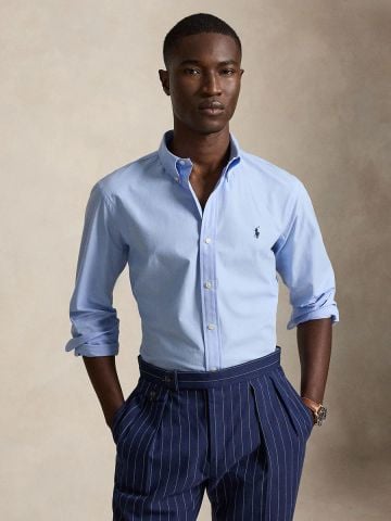 Ralph Lauren - Áo Sơ Mi Tay Dài Nam Custom Fit Stretch Poplin Shirt