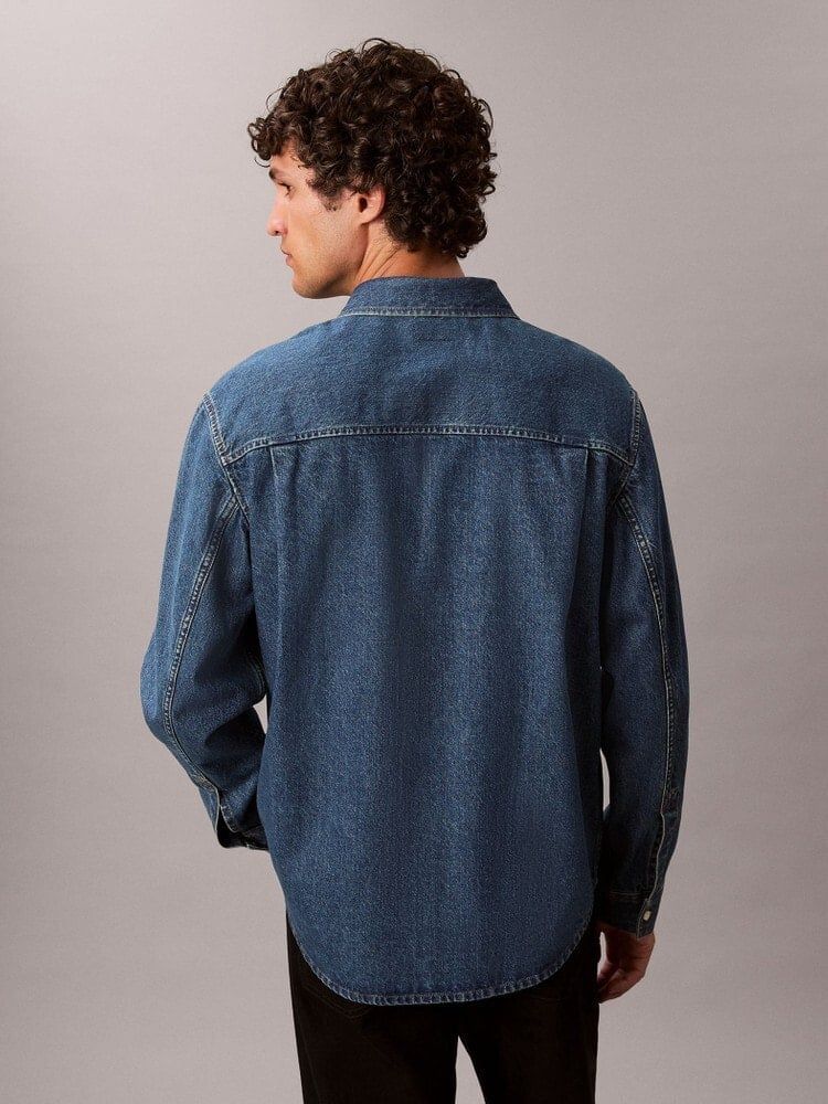 Calvin Klein - Áo sơ mi tay dài nam Denim Classic Button-Down Shirt