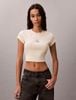 Calvin Klein - Áo Thun Tay Ngắn Nữ Slim Ribbed Stripe T-Shirt