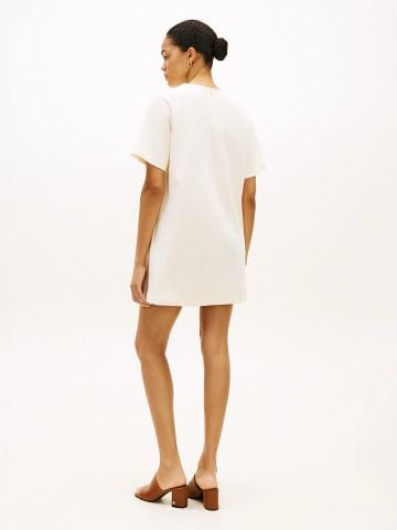 Tommy Hilfiger - Đầm Mini Nữ Gold-Tone Button Mini Shift Dress - 2