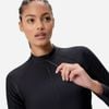 Speedo - Áo Rashguard Nữ Long Sleeve Solid Zip Rash Guard