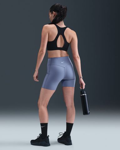 Nike - Quần lửng ống bó thể thao Nữ Universa Women's High-Waisted Biker Shorts with No Front Seam