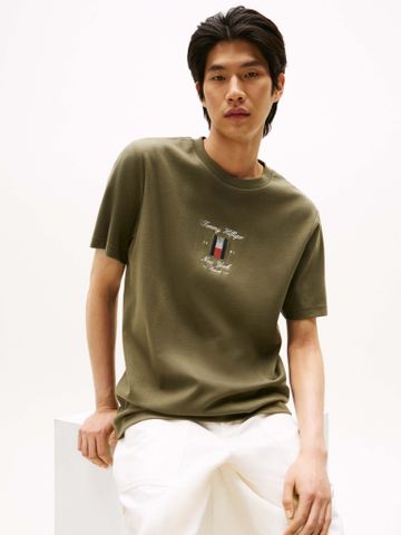 Tommy Hilfiger - Áo phông tay ngắn nam TH Seasonal Flag Logo Tee