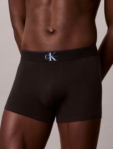 Calvin Klein - Set 3 Quần Lót Nam Graphic Monogram Cotton Stretch Trunks - 4