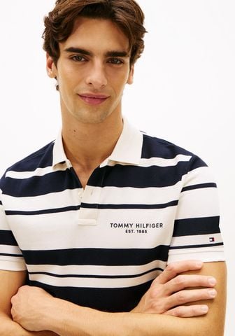 Tommy Hilfiger - Áo Polo Nam Pique Multi Stripe Regular Polo