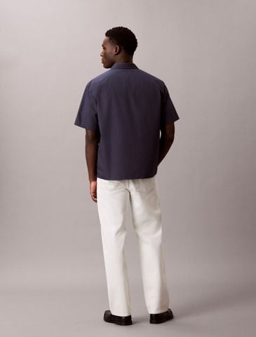 Calvin Klein - Áo Sơ Mi Nam Washed Cotton Poplin Relaxed Shirt - 3