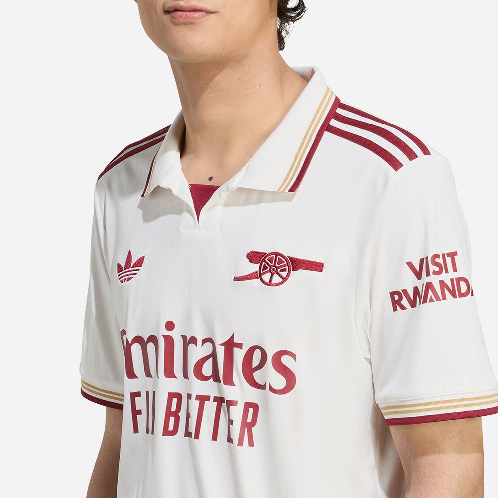 adidas - Áo thun đá banh Nam Men's Adidas Arsenal 25/26 Third Football Jersey - White