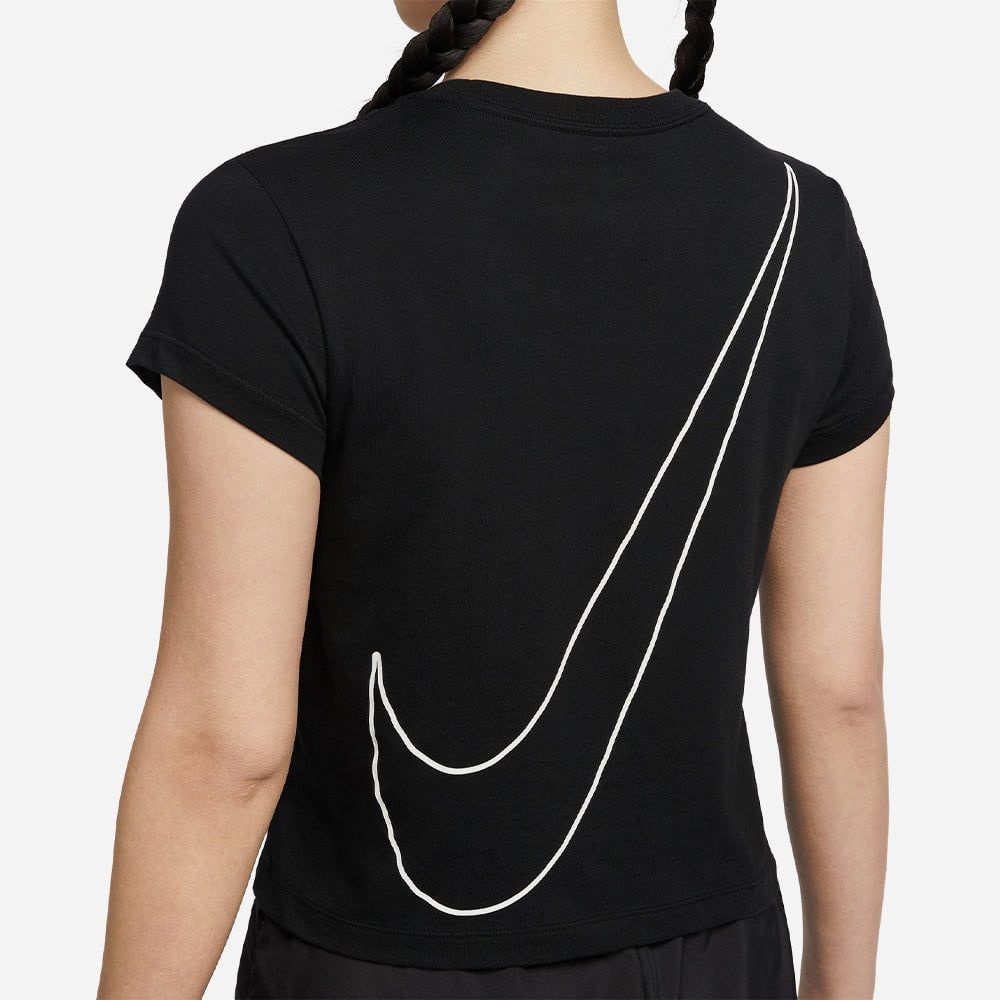 Nike - Áo thun thời trang thể thao Nữ Women's Nike Sportswear Club T-Shirt - Black