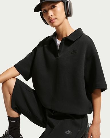 Nike - Áo Thun Có Cổ Nữ Sportswear Tech Fleece Women's Oversized Polo