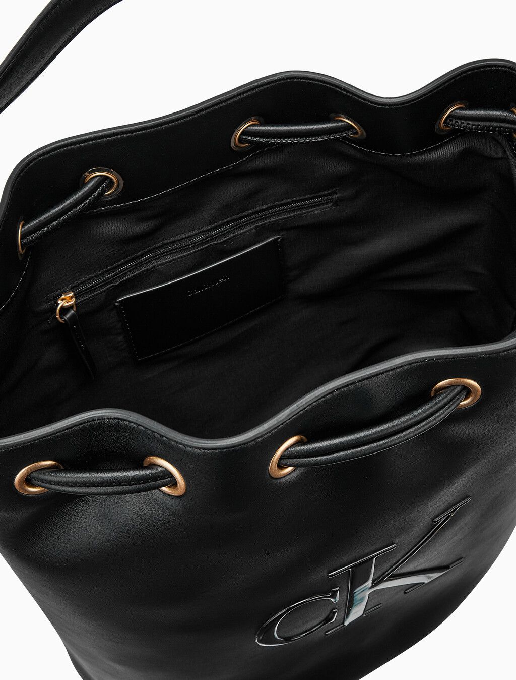 Calvin Klein - Túi xách nữ CK Embossed Monogram Bucket Bag