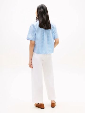 Tommy Hilfiger - Áo Sơ Mi Nữ Essential Poplin Short Sleeve Shirts
