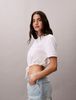 Calvin Klein - Áo Thun Tay Ngắn Nữ Cropped Tie Waist Logo T-shirt