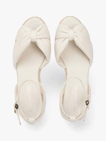 Tommy Hilfiger - Xăng Đan Nữ Tommy Hilfiger Bow Mid Cork Wedge