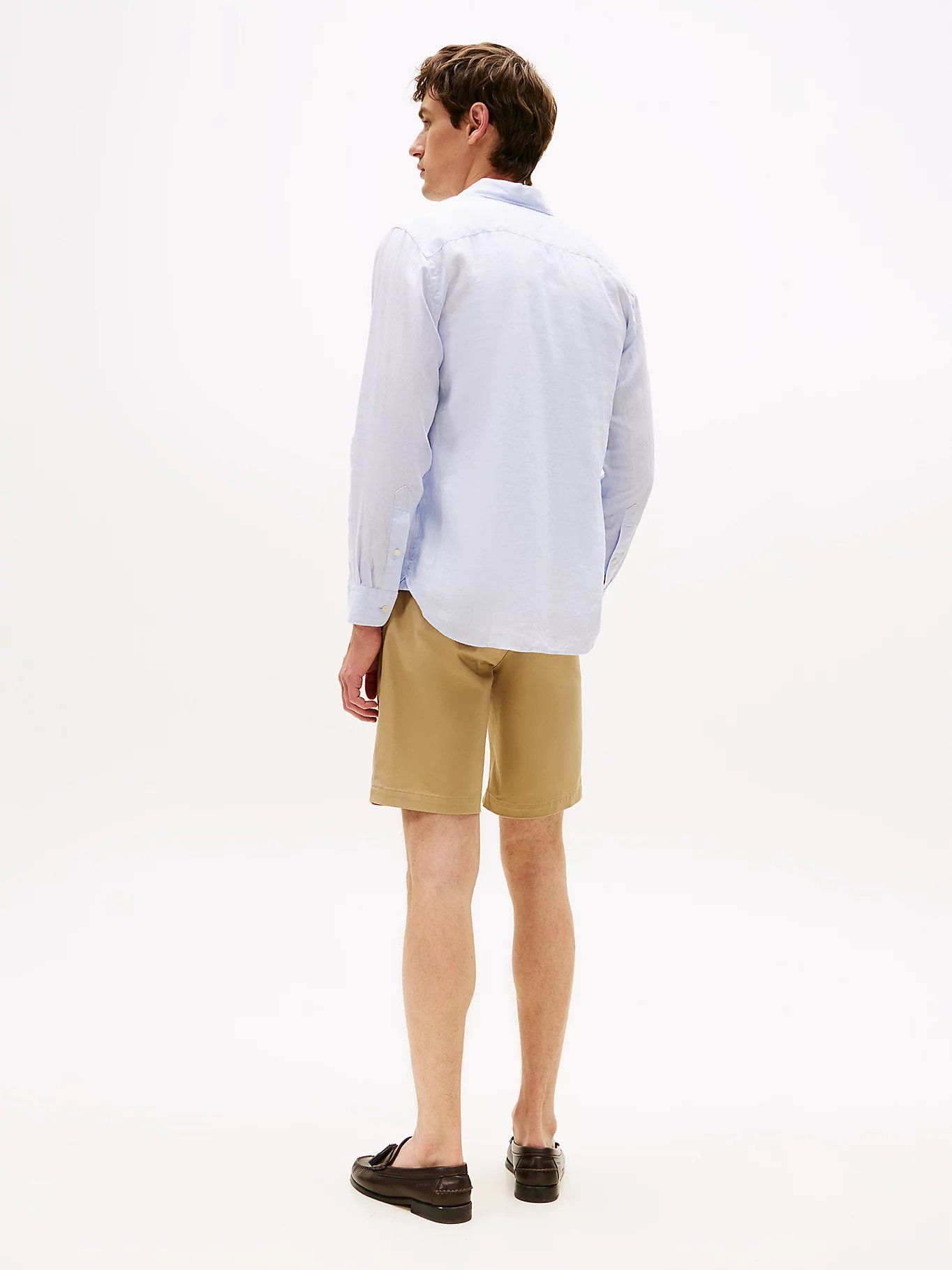 Tommy Hilfiger - Áo sơ mi tay dài nam Pure Linen Regular Fit Semi-Spread Collar Shirt