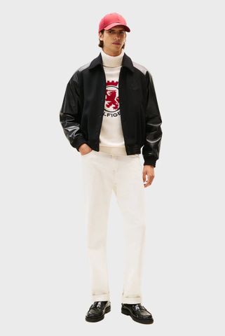 Tommy Hilfiger - Áo Khoác Bomber Nam Leather Varsity Bomber