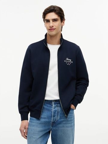 Tommy Hilfiger - Áo Khoác Nam Script Stack Full Zip Sweater