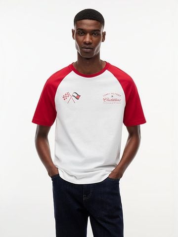 Tommy Hilfiger - Áo Thun Tay Ngắn Nam TH x Cadillac Formula 1® Team Back Graphic Raglan T-Shirt