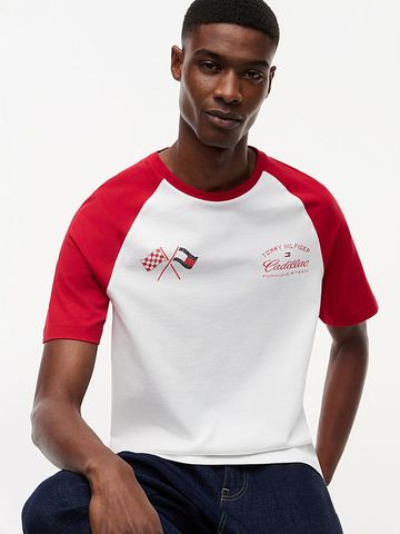 Tommy Hilfiger - Áo Thun Tay Ngắn Nam TH x Cadillac Formula 1® Team Back Graphic Raglan T-Shirt