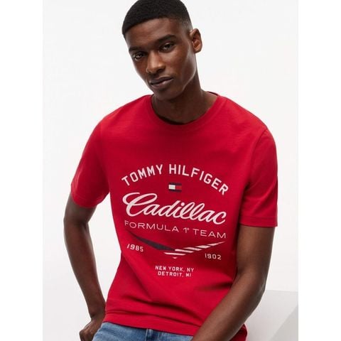 Tommy Hilfiger - Áo Thun Tay Ngắn Nam Camiseta TH x Cadillac Formula 1® Team con chevron