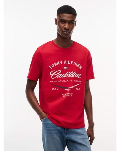 Tommy Hilfiger - Áo Thun Tay Ngắn Nam Camiseta TH x Cadillac Formula 1® Team con chevron
