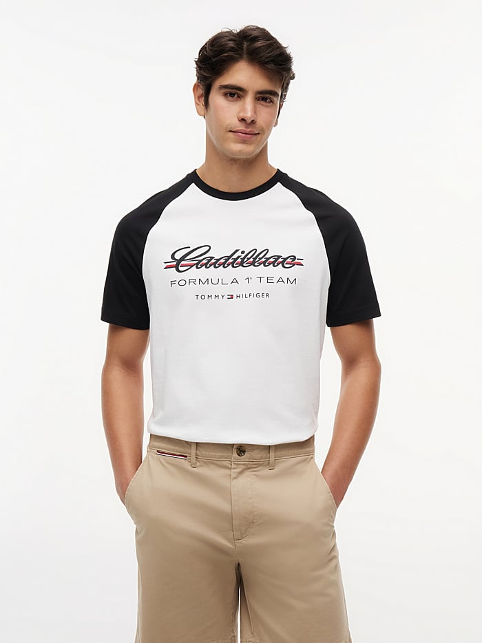 Tommy Hilfiger - Áo Thun Tay Ngắn Nam TH x Cadillac Formula 1® Team Logo Raglan T-Shirt