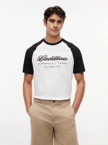 Tommy Hilfiger - Áo Thun Tay Ngắn Nam TH x Cadillac Formula 1® Team Logo Raglan T-Shirt