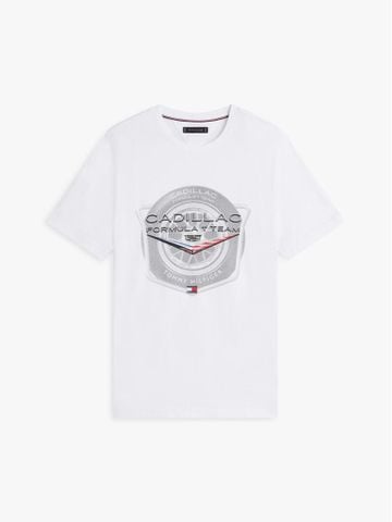 Tommy Hilfiger - Áo Thun Nam Tay Ngắn Camiseta blanca TH x Cadillac Formula 1® Team