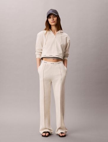 Calvin Klein - Quần Dài Thể Thao Nữ Logo Waistband Wide Leg Joggers - 3