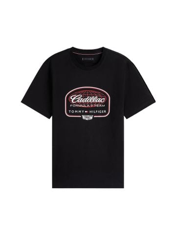 Tommy Hilfiger - Áo Thun Tay Ngắn Nam Cadillac F1 Racing Script Graphic T-Shirt - Black