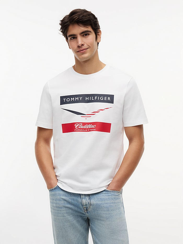 Tommy Hilfiger - Áo Thun Tay Ngắn Nam TH x Cadillac Formula 1® Team Chevron T-Shirt