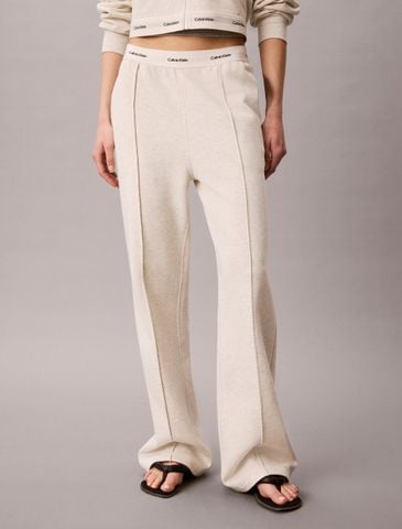 Calvin Klein - Quần Dài Thể Thao Nữ Logo Waistband Wide Leg Joggers