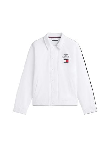 Tommy Hilfiger - Áo Khoác Nam Cadillac F1 Racing Chevron Coach Jacket - White
