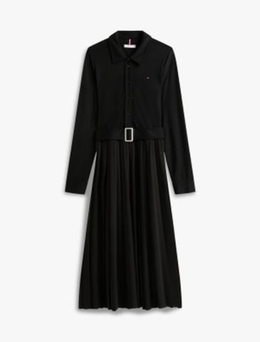 Tommy Hilfiger - Đầm nữ Interlock Mix Media Polo Dress
